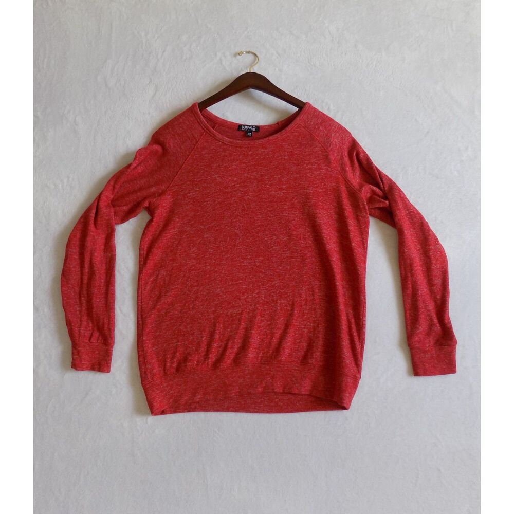 Buffalo David Bitton Women's Soft Crewneck Pullover Sweatshirt, Size Medium‎
